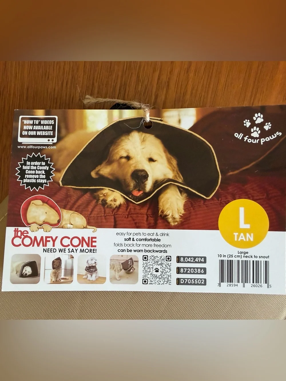 The Comfy Cone nwt tan